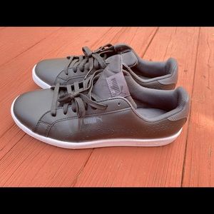 Puma Classic Sneakers,Leather,Men's, Black,Size 9